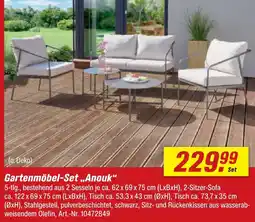 toom Baumarkt Gartenmöbel-set anouk Angebot