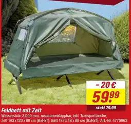 toom Baumarkt Feldbett mit zelt Angebot
