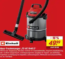 toom Baumarkt Einhell nass-trockensauger tc-vc 1540 s Angebot