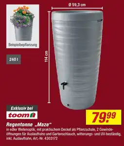 toom Baumarkt Regentonne maze Angebot
