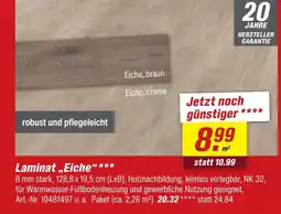 toom Baumarkt Laminat eiche Angebot