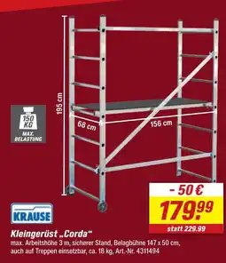 toom Baumarkt Krause kleingerüst corda Angebot