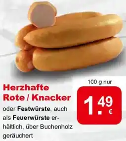 CAP Markt Herzhafte Rote/Knacker Angebot