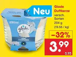 Netto Marken-Discount Glade duftkerze pure clean linen Angebot
