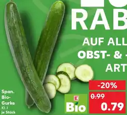 Kaufland Span. Bio Gurke Angebot