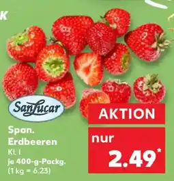 Kaufland Sanlucar Span. Erdbeeren Angebot