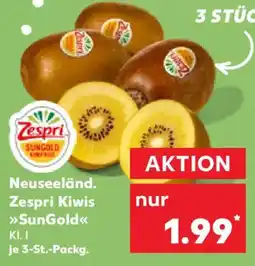 Kaufland Neuseeland. Zespri Kiwis >>>SunGold<< Angebot