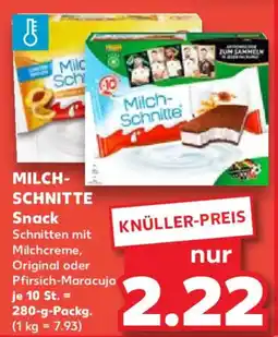 Kaufland MILCH- SCHNITTE Snack Angebot