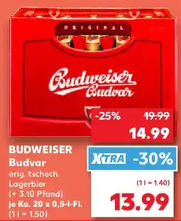 Kaufland BUDWEISER Budvar Angebot