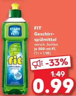 Kaufland FIT Geschirrspülmittel Angebot