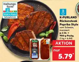 Kaufland K-PURLAND Rückensteak Paprika Style Angebot