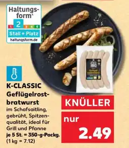 Kaufland K-CLASSIC Geflügelrostbratwurst Angebot