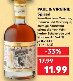 Kaufland PAUL & VIRGINIE Spiced Angebot