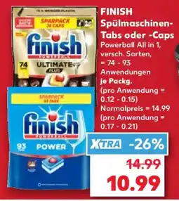 Kaufland FINISH Spülmaschinen- Tabs oder -Caps Angebot
