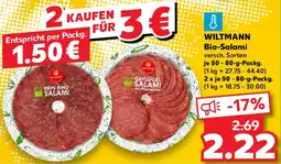 Kaufland WILTMANN Bio-Salami Angebot