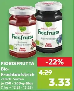 Kaufland FIORDIFRUTTA Bio Fruchtaufstrich Angebot