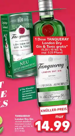 Kaufland Tanqueray london dry gin Angebot