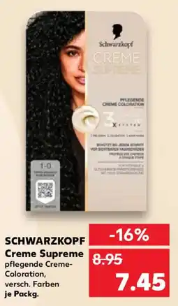 Kaufland Schwarzkopf creme supreme Angebot