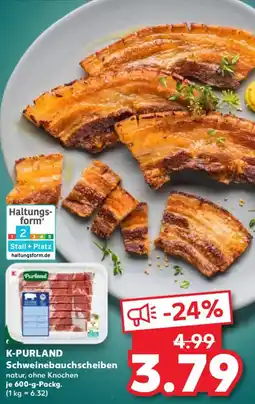 Kaufland K-PURLAND Schweinebauchscheiben Angebot