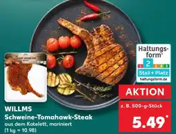 Kaufland WILLMS Schweine-Tomahawk-Steak Angebot