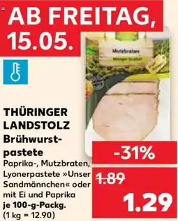 Kaufland Thüringer landstolz brühwurstpastete Angebot