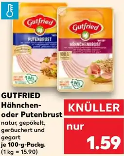 Kaufland GUTFRIED Hähnchen- oder Putenbrust Angebot