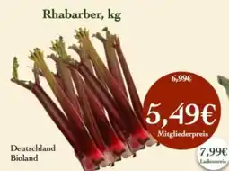 LPG Biomarkt Rhabarber Angebot