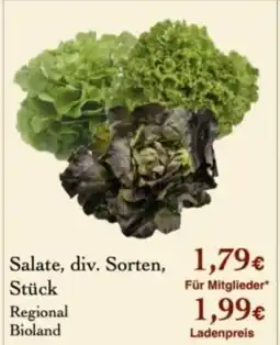 LPG Biomarkt Salate Angebot
