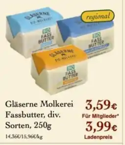 LPG Biomarkt Gläserne Molkerei Fassbutter Angebot