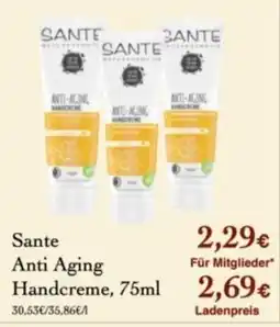 LPG Biomarkt Sante Anti Aging Handcreme, Angebot