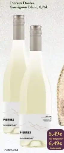 LPG Biomarkt Pierres Dorées Sauvignon Blanc Angebot