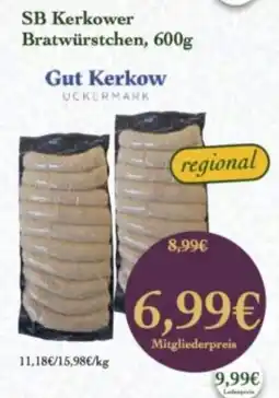LPG Biomarkt SB Kerkower Bratwürstchen Angebot