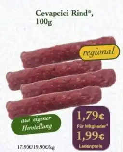 LPG Biomarkt Cevapcici Rind Angebot
