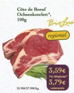 LPG Biomarkt Côte de Boeuf Ochsenkotelett Angebot
