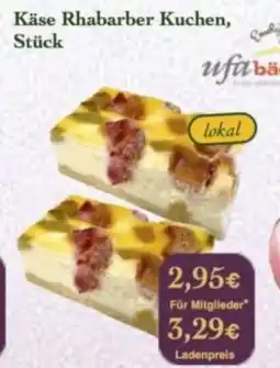 LPG Biomarkt Käse Rhabarber Kuchen Angebot
