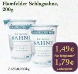 LPG Biomarkt Hamfelder Schlagsahne Angebot