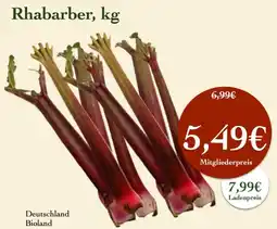LPG Biomarkt Rhabarber Angebot