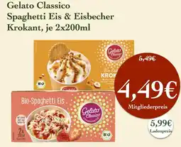 LPG Biomarkt Gelato Classico Spaghetti Eis & Eisbecher Krokant Angebot