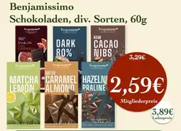 LPG Biomarkt Benjamissimo Schokoladen Angebot