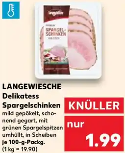 Kaufland LANGEWIESCHE Delikatess Spargelschinken Angebot