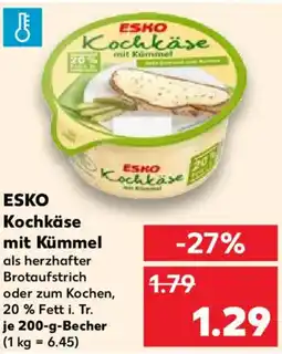 Kaufland ESKO Kochkäse mit Kümmel Angebot