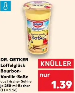 Kaufland DR. OETKER Löffelglück Bourbon Vanille-Soße Angebot