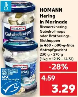 Kaufland HOMANN Hering in Marinade Angebot