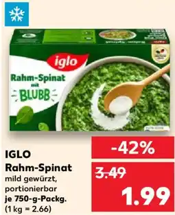 Kaufland IGLO Rahm-Spinat Angebot