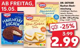 Kaufland DR. OETKER Kuchen Backmischung Angebot