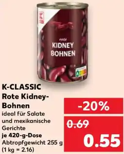 Kaufland K-CLASSIC Rote Kidney Bohnen Angebot