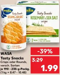 Kaufland WASA Tasty Snacks Angebot