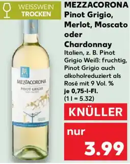Kaufland MEZZACORONA Pinot Grigio, Merlot, Moscato oder Chardonnay Angebot