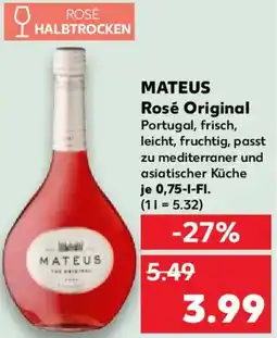 Kaufland MATEUS Rosé Original Angebot