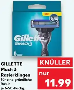 Kaufland GILLETTE Mach 3 Rasierklingen Angebot
